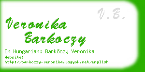 veronika barkoczy business card